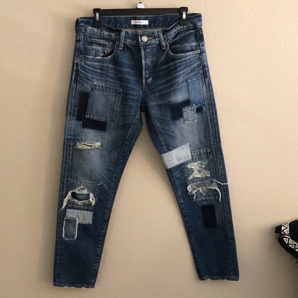 Moussy Laurel Patched Tapered Jean - Picture 6 of 10